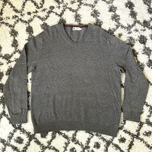 EUC JCREW Factory V-Neck Sweater Gray Size L